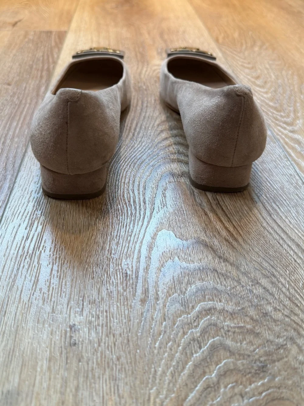 Tory Burch Gigi French Gray Suede Block Heel Pumps 6.5, In Original Box